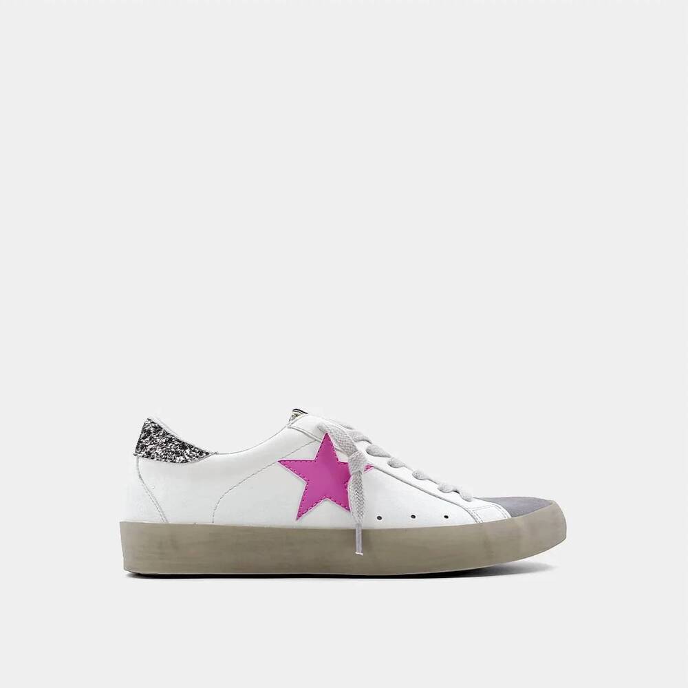 NEW SHU SHOP girls paris lace-up sneakers in light grey